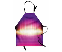 80s Retro Sci-Fi Background Apron