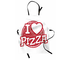 Grunge Love Pizza Lettering Apron