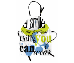 Uplifting Smile Happy Phrase Apron