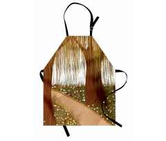 Cartoon Weeping Braches Apron