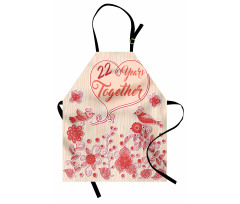 22 Years Together Birds Apron