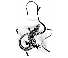 Lizard Silhouette Design Apron