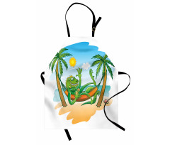 Tropical Holiday Palm Tree Apron