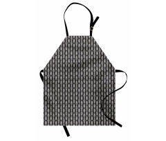 Geometric Striped Design Apron