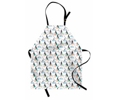 Winter Forest Christmas Snow Apron