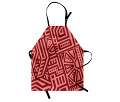 Angled Lines and Dots Apron