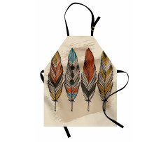 Hand Drawn Quills Native Apron