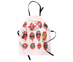 Pierced Tongue Teeth Braces Apron