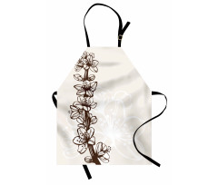 Hand Drawn Petals Apron