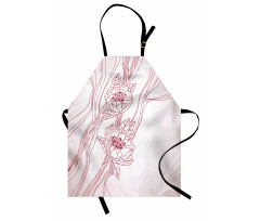 Wedding Theme Stripe Apron