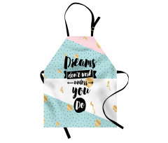 Words Abstract Hipster Retro Apron