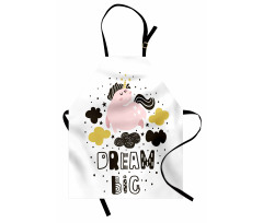 Unicorn in the Sky with Stars Apron