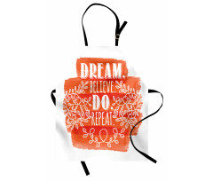 Dream Believe Do Repeat Leaf Apron