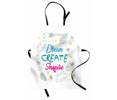 Dream Create Inspire Leaves Apron