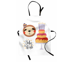 Birthday Cake Make a Wish Apron