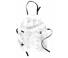 Pattern Cat Fiddles Kitten Apron