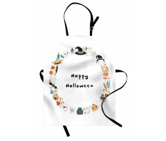 Happy Halloween Sketch Apron