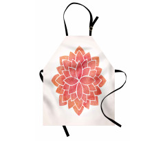 Pattern Lotus Illustration Apron