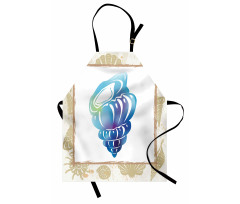 Aquatic Cockleshell Apron