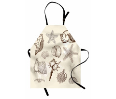 Grunge Outline Nautical Art Apron