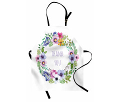 Spring Wreath Simple Word Apron