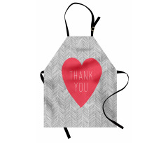 Centered Big Heart Love Apron