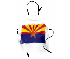 Grunge Design State Flag Apron