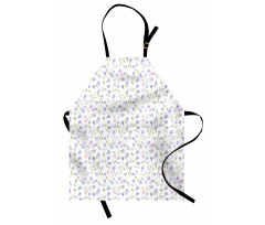 Delicate Pastel Floral Motif Apron