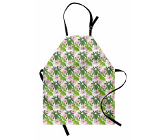 Hibiscus Flora Hand Drawn Apron