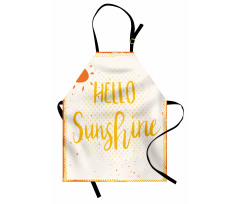 Halftone Dots Words Apron