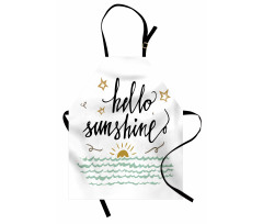 Sunset Scene Words Apron