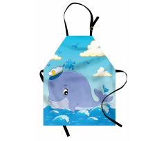 Nursery Theme Captain Whale Apron