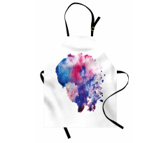 Watercolor Splash Abstract Apron