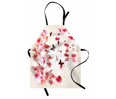 Orchids Butterflies Tropic Apron