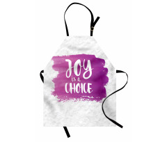 Joy is a Choice Words Art Apron