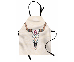 Tribal Bull Skull Folkloric Apron