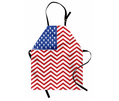 Country Flag with Zigzag Lines Apron