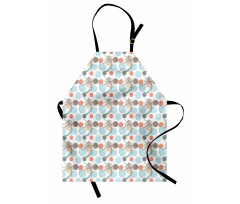 Modern Pastel Tone Petals Apron