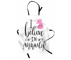 I Beleive in Miracles Text Apron