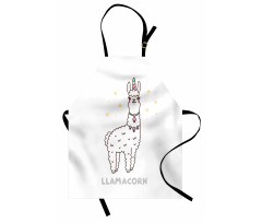 Cartoon Style Typography Apron