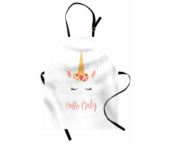 Nursery Lettering Horns Apron