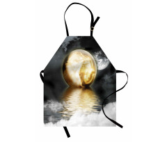 Clouds and Greyscale World Apron