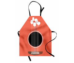 Acoustic Guitar Wine Glasses Apron