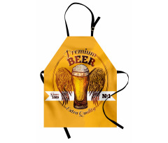 Premium Beer Grunge Graphic Apron