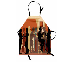 Night out with Friends Theme Apron