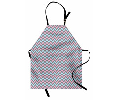 Pastel Sharp Zigzags Apron