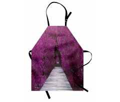 Spring Landscape  Floral Apron