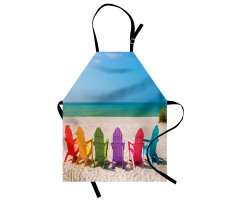 Colorful Wooden Deckchairs Apron