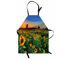 Flower Field at Sunset Apron