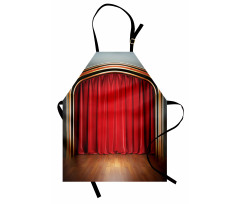 Stage with Classic Curtains Apron